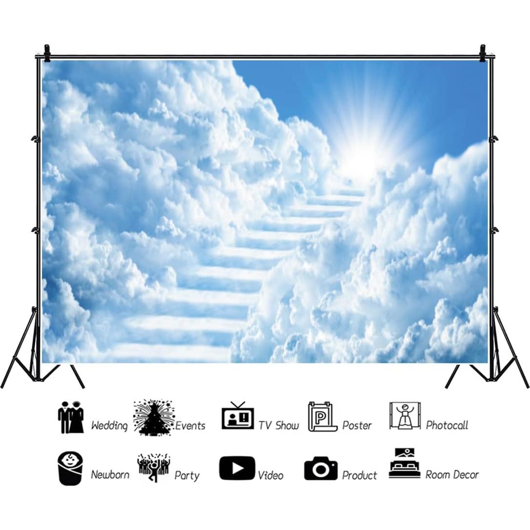 Fondo de Fotografía OERJU 300x200cm Cielo Nubes Decoración