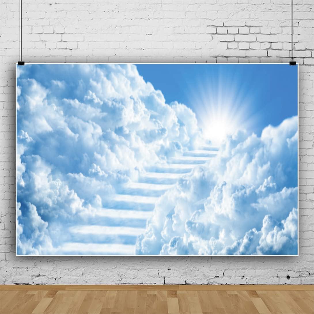 Fondo de Fotografía OERJU 300x200cm Cielo Nubes Decoración