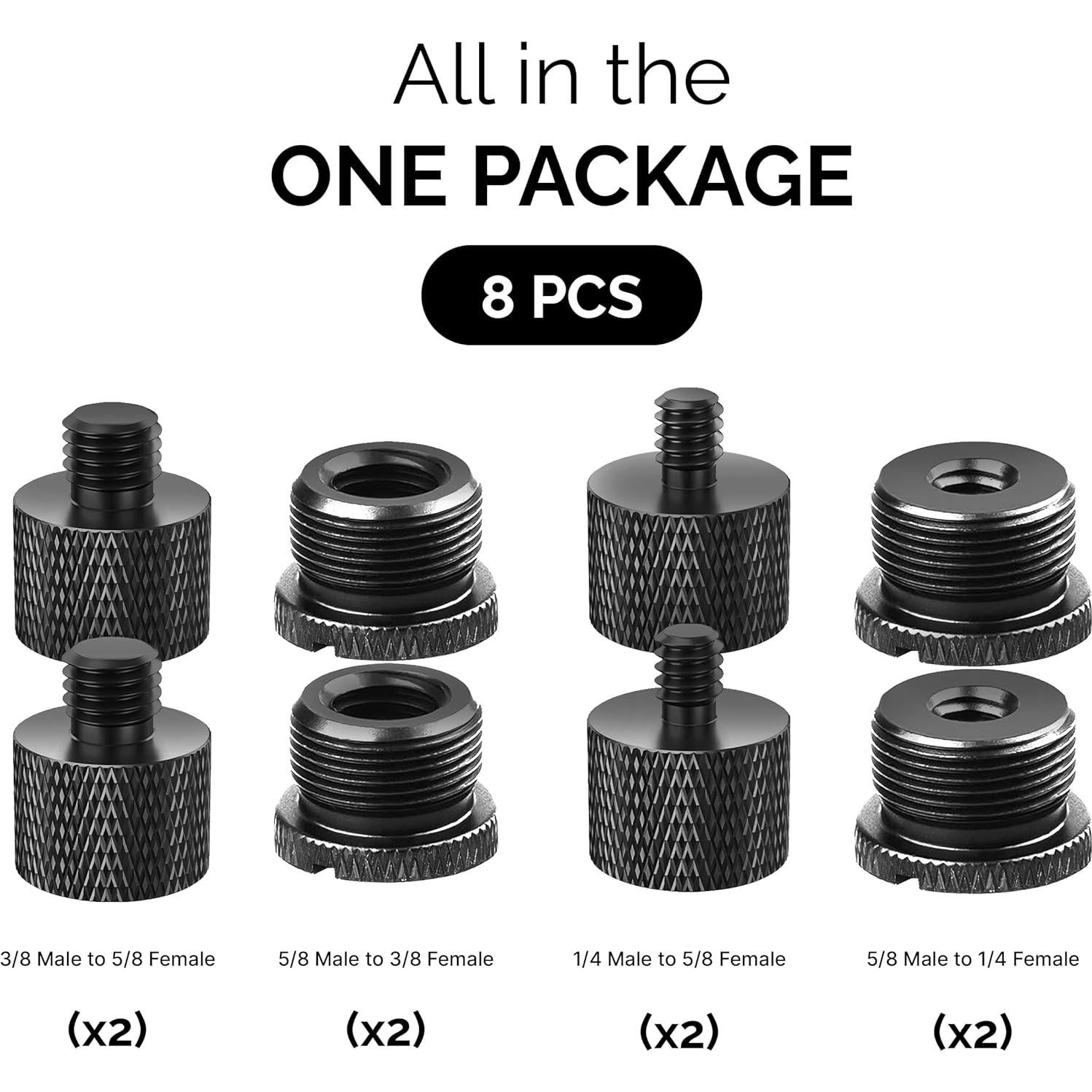 IXTECH Juego de Adaptadores para Soporte de Micrófono - 8 Piezas