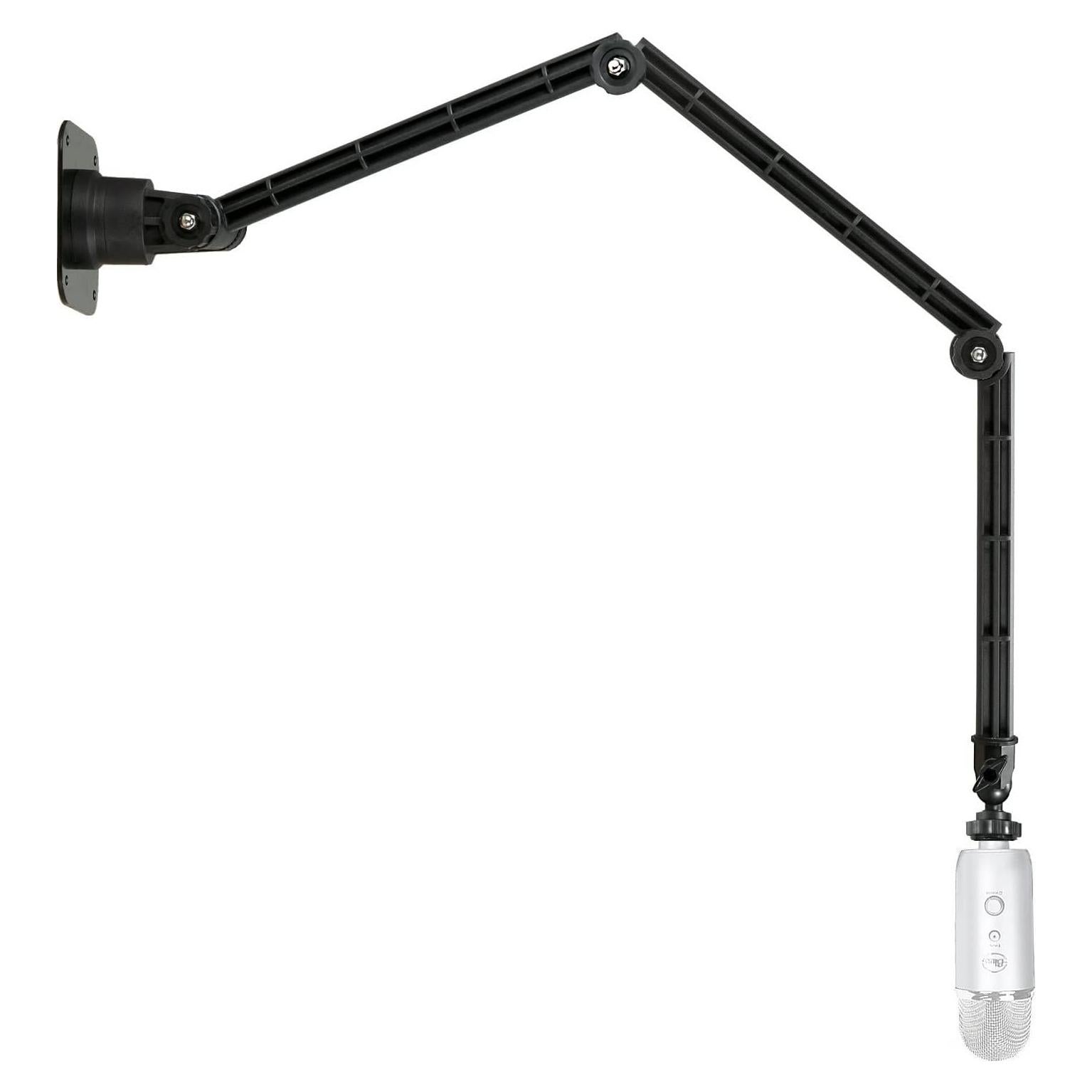 Soporte de Pared para Micrófono 40.5" Negro - Compatible Blue Yeti, Shure