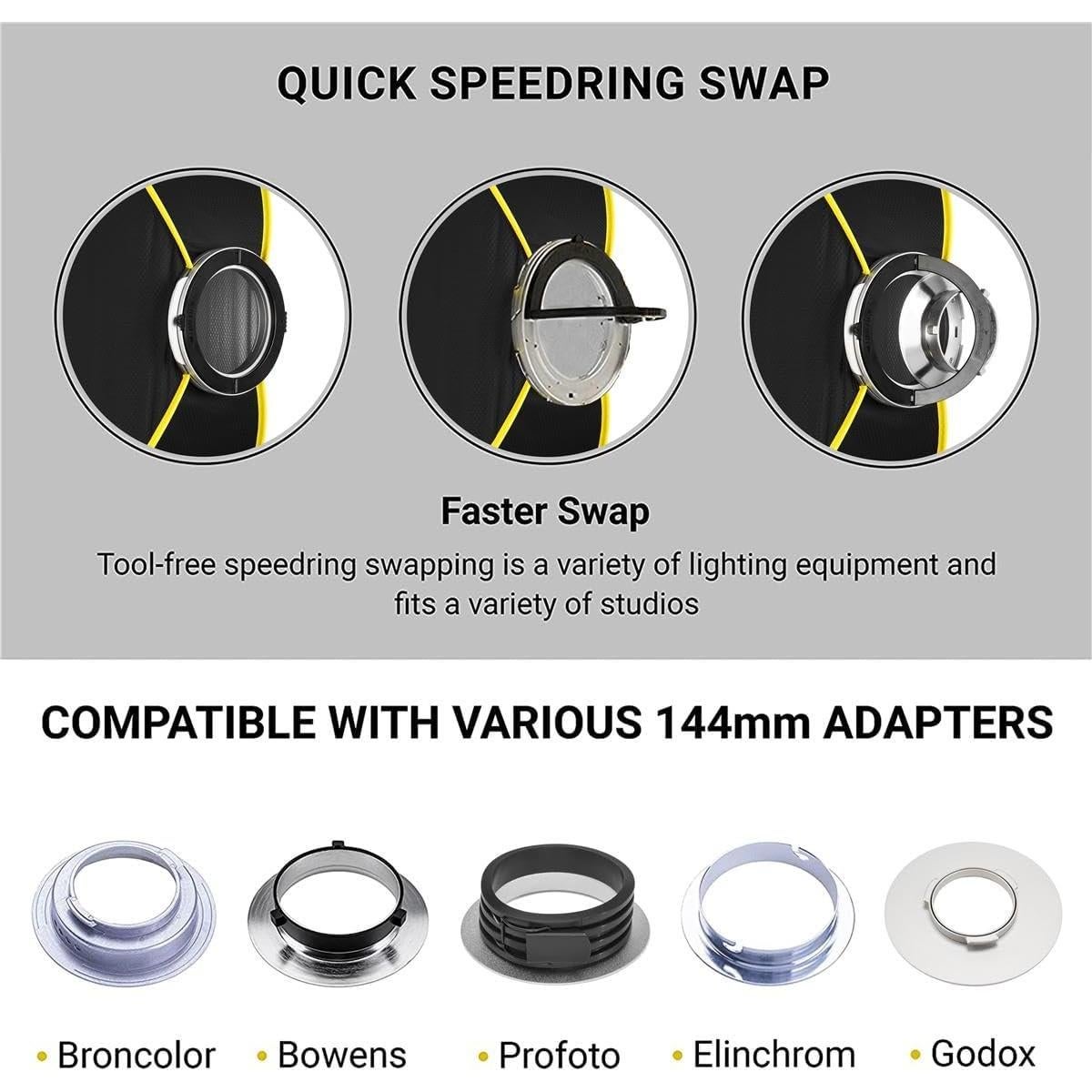 Softbox Glow ParaSnap Rectángulo 60x86 cm con Difusores