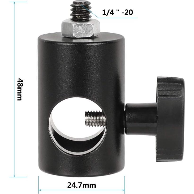 Soporte de Luz CAMVATE 16mm con Adaptador 1/4"-20