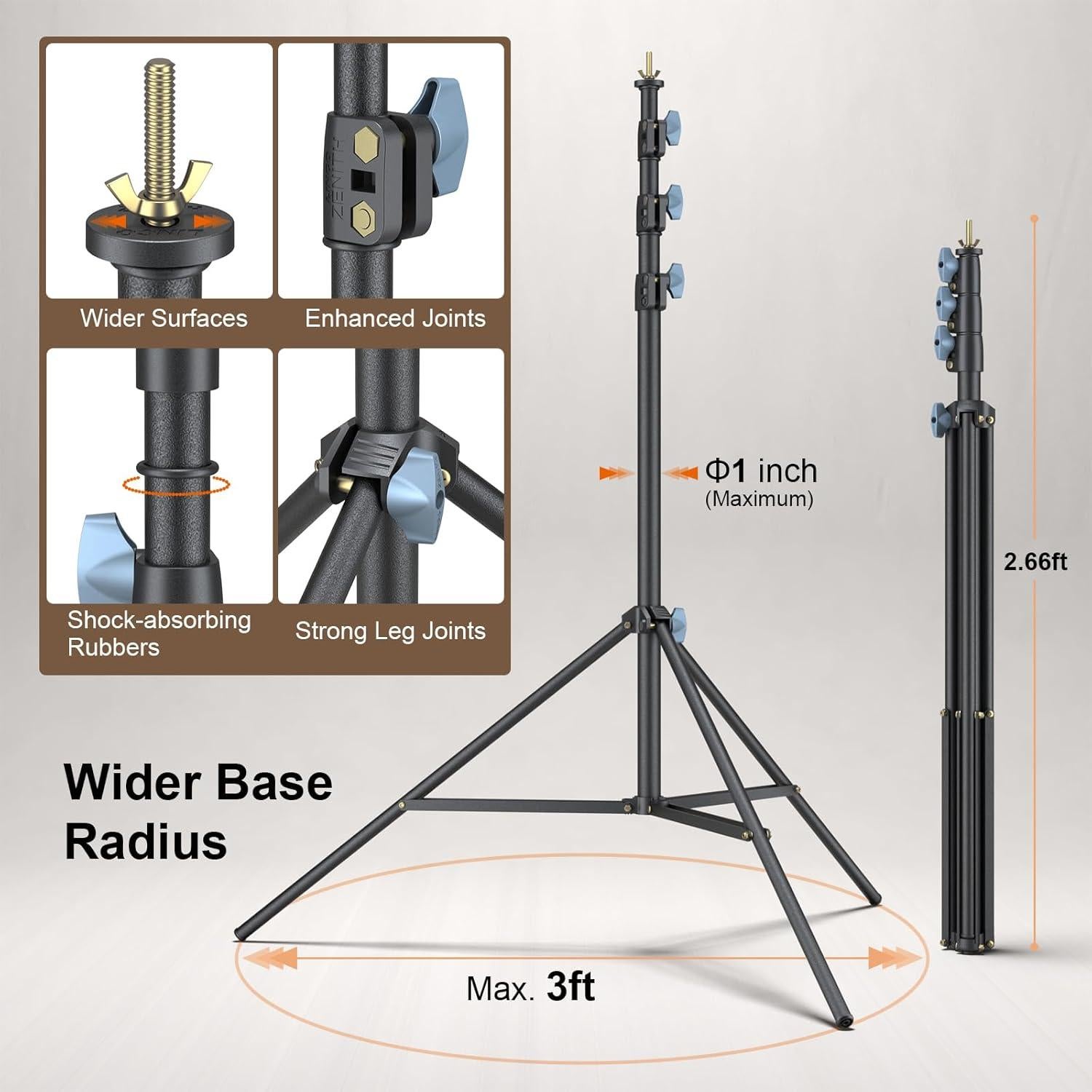 Soporte de Fondo LINCO 9x10 ft Ajustable para Fotografía