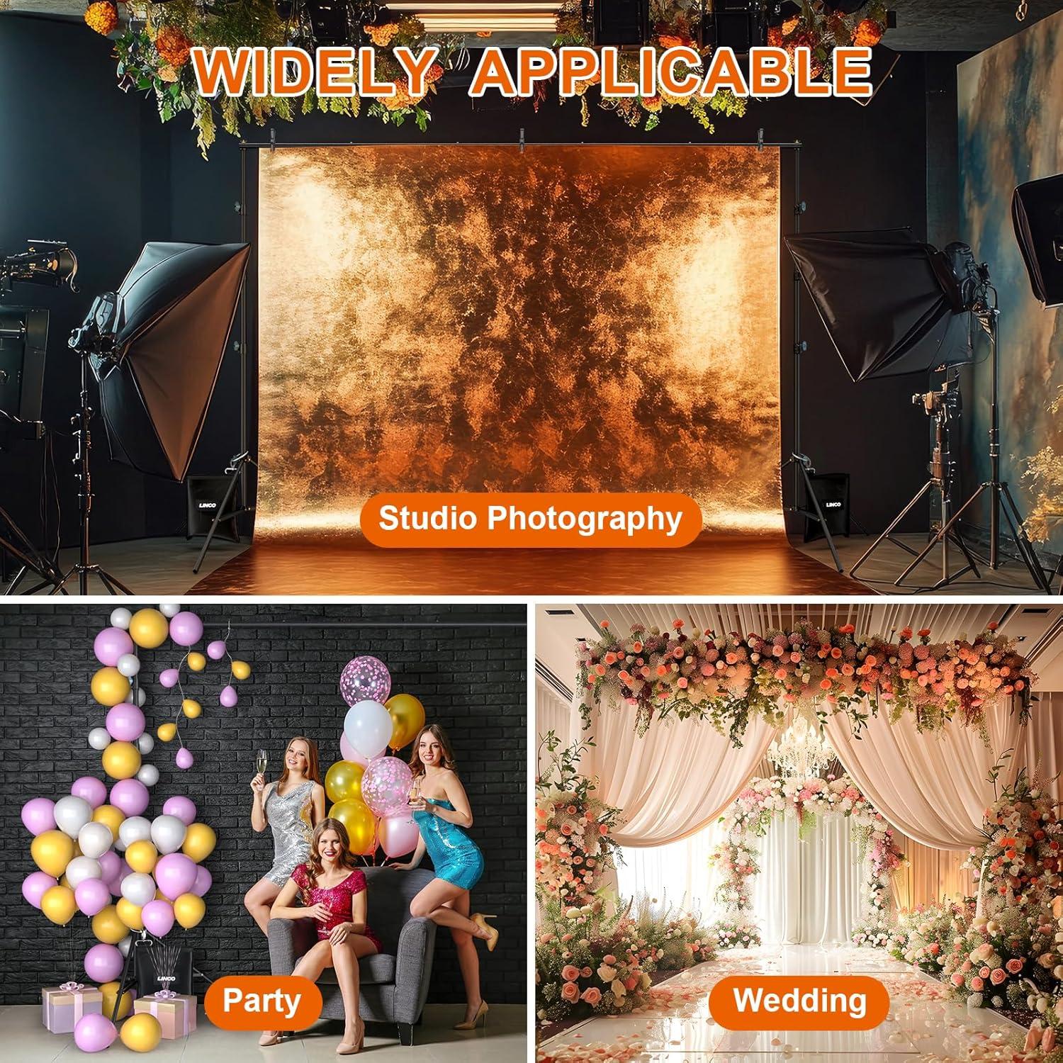 Soporte de Fondo LINCO 9x10 ft Ajustable para Fotografía