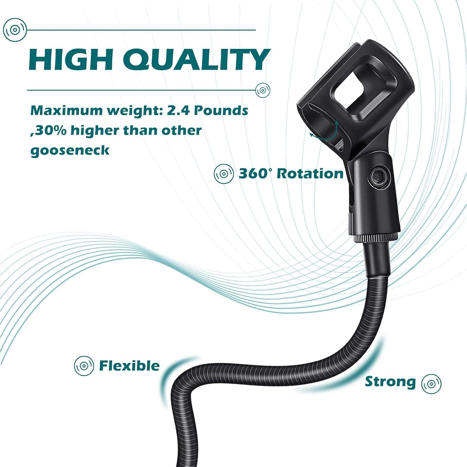 Soporte de Micrófono Flexible Flutesan 33 cm Ajustable