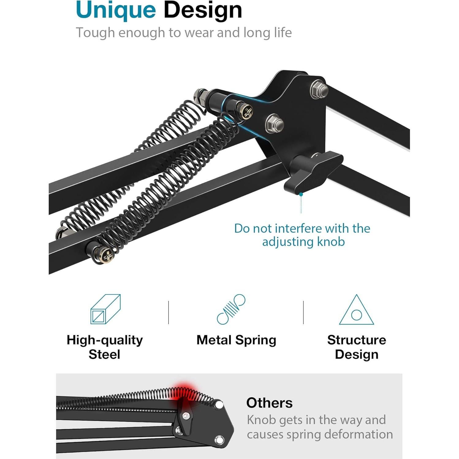 Soporte de Micrófono InnoGear Ajustable para Blue Yeti Nano