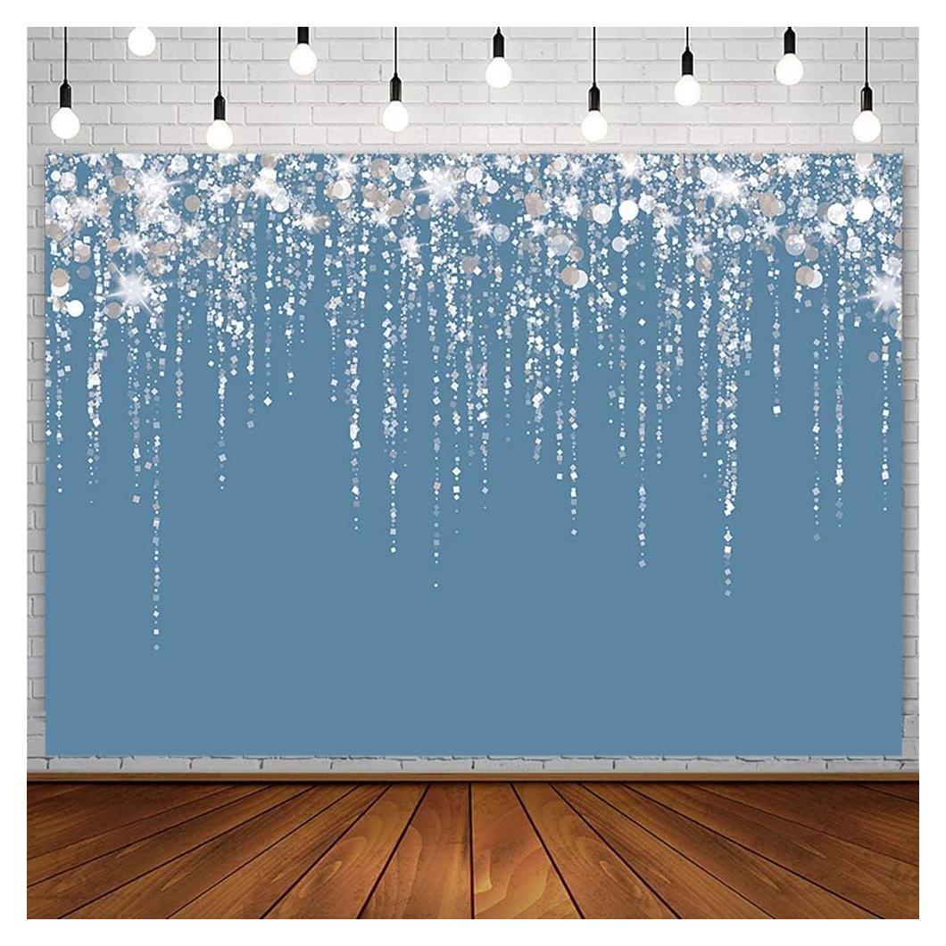 Fondo de Foto Vinilo SENDY 2.1x1.5m Azul Claro Brillo