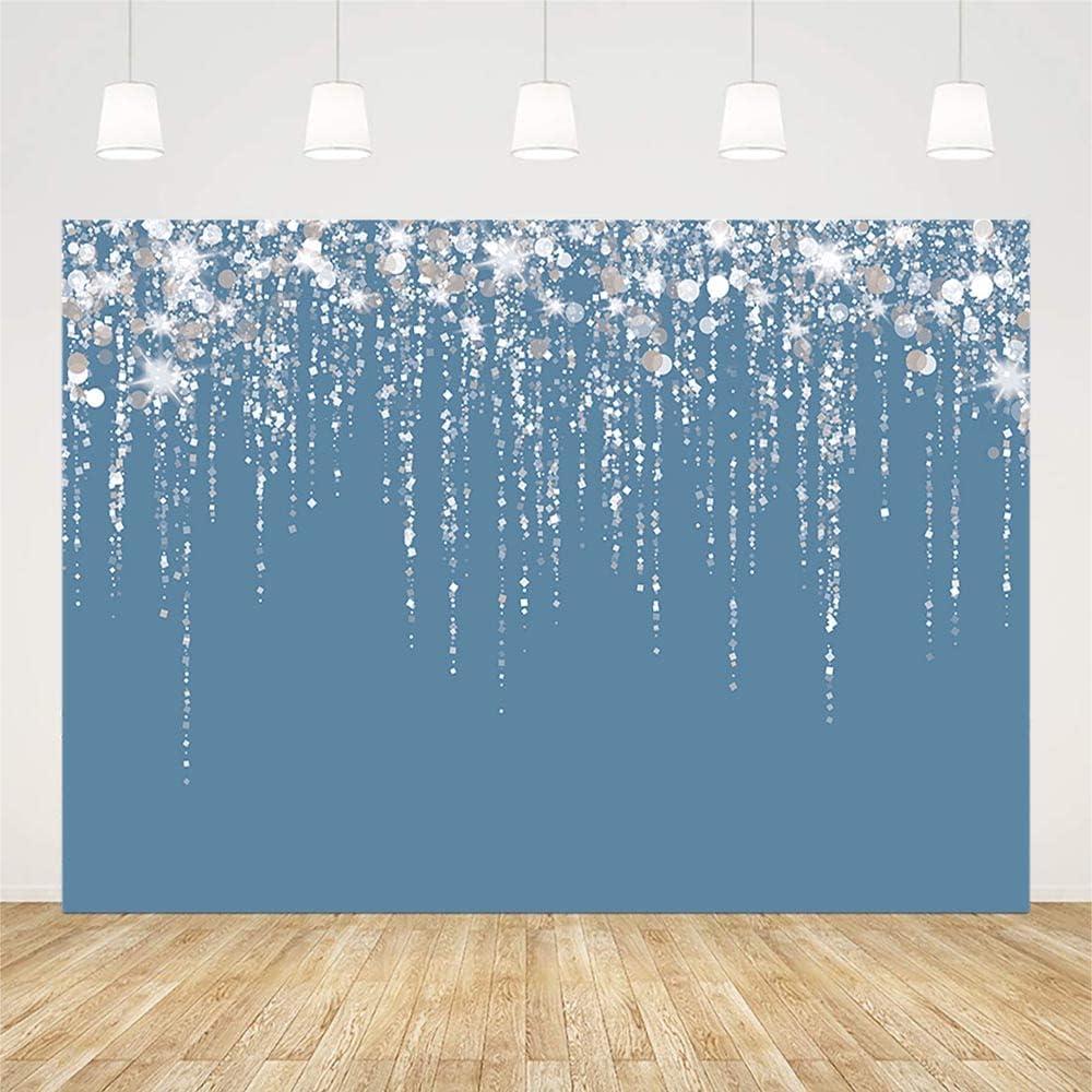 Fondo de Foto Vinilo SENDY 2.1x1.5m Azul Claro Brillo