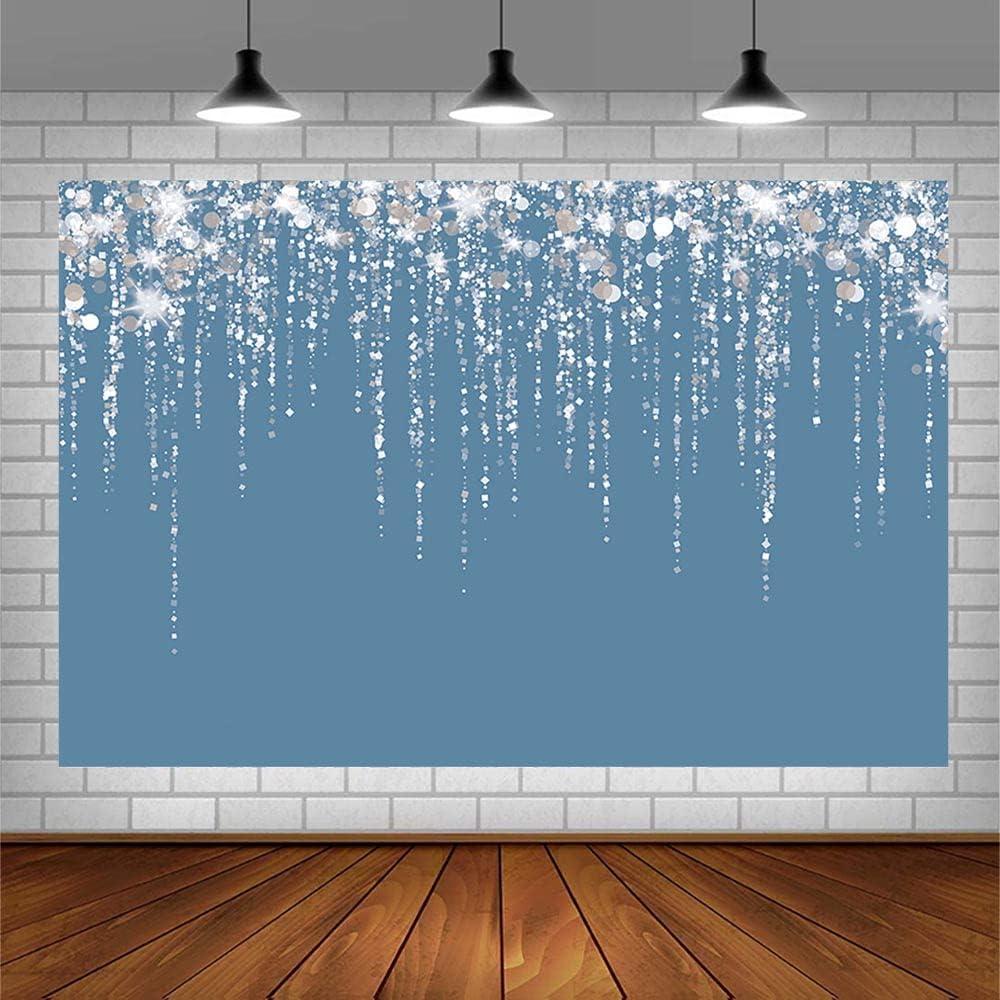 Fondo de Foto Vinilo SENDY 2.1x1.5m Azul Claro Brillo