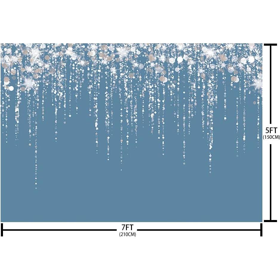 Fondo de Foto Vinilo SENDY 2.1x1.5m Azul Claro Brillo