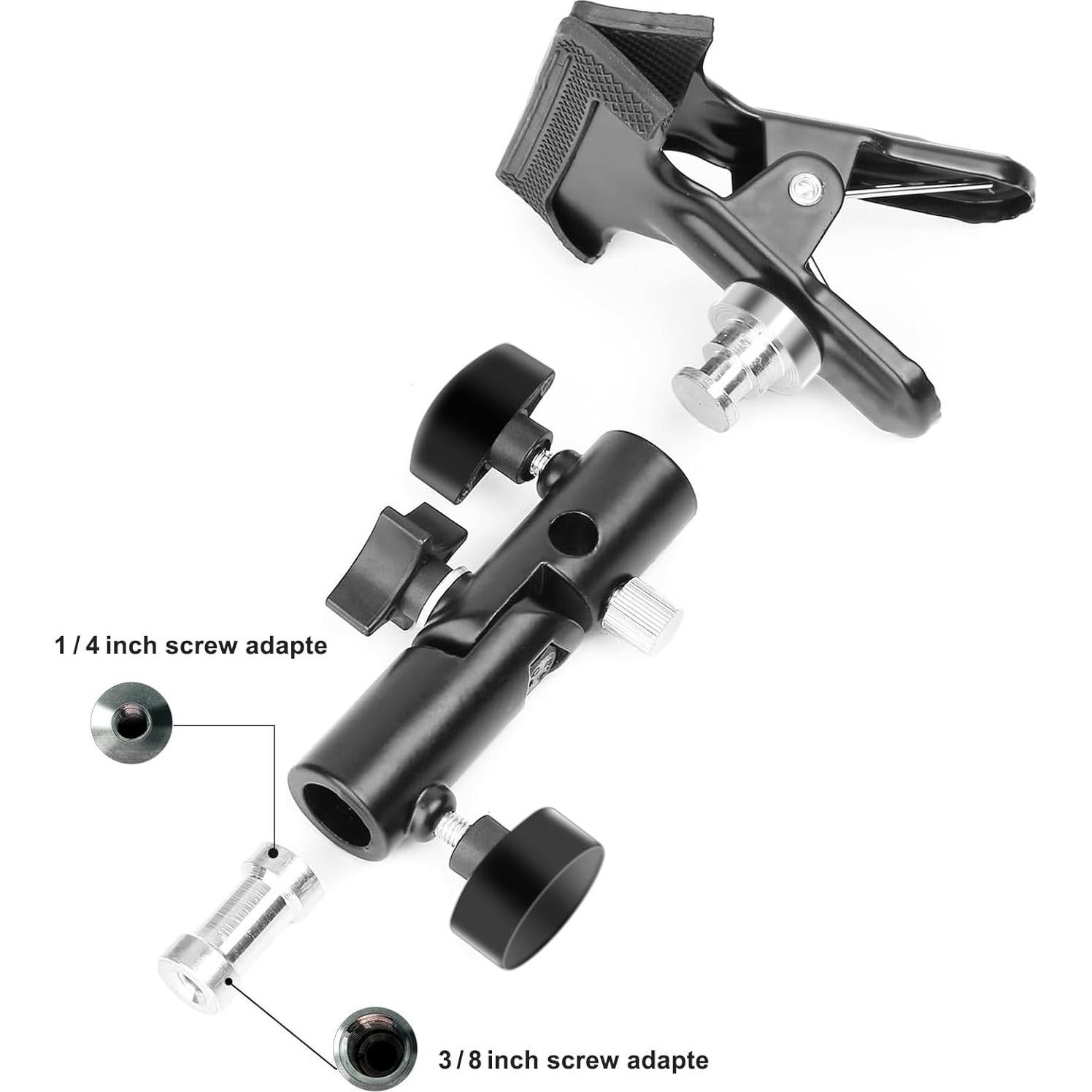 Soporte de Reflector de Fotografía LAPGOOD - 2 Paquetes, Metal 5.08 cm