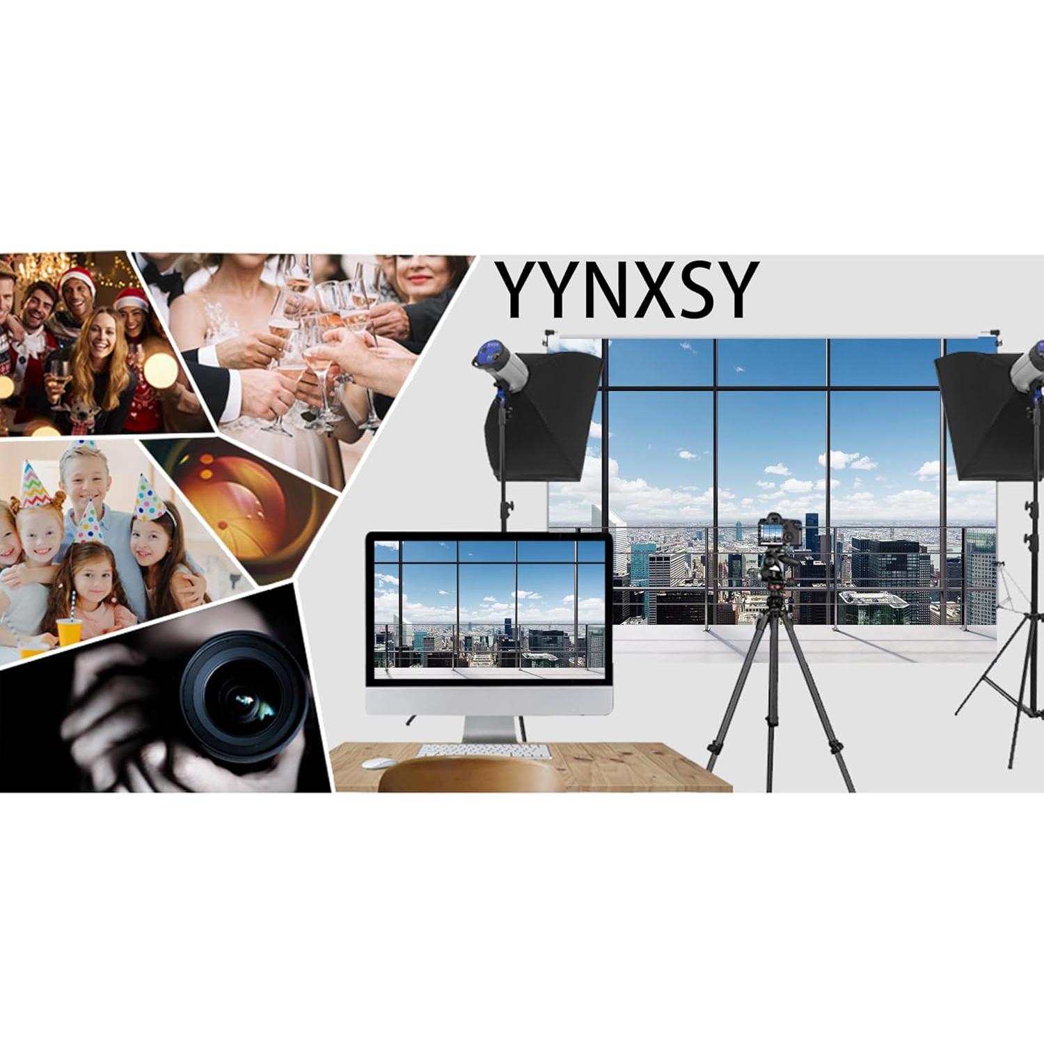 Fondo de Oficina YYNXSY 2.4x1.8m Vinilo para Videoconferencias