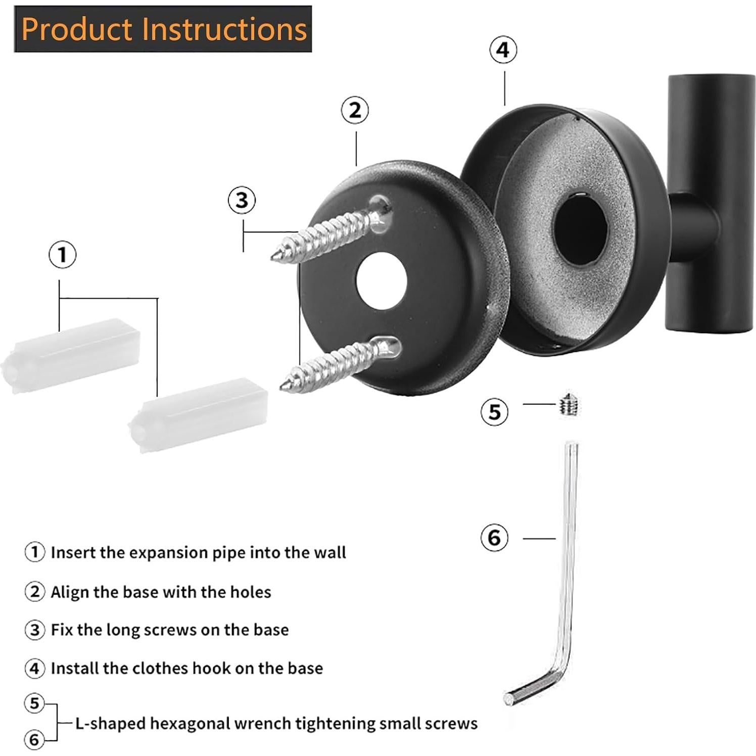 Soporte para Toalla de Mano Sotuai Acero Inoxidable Negro Mate