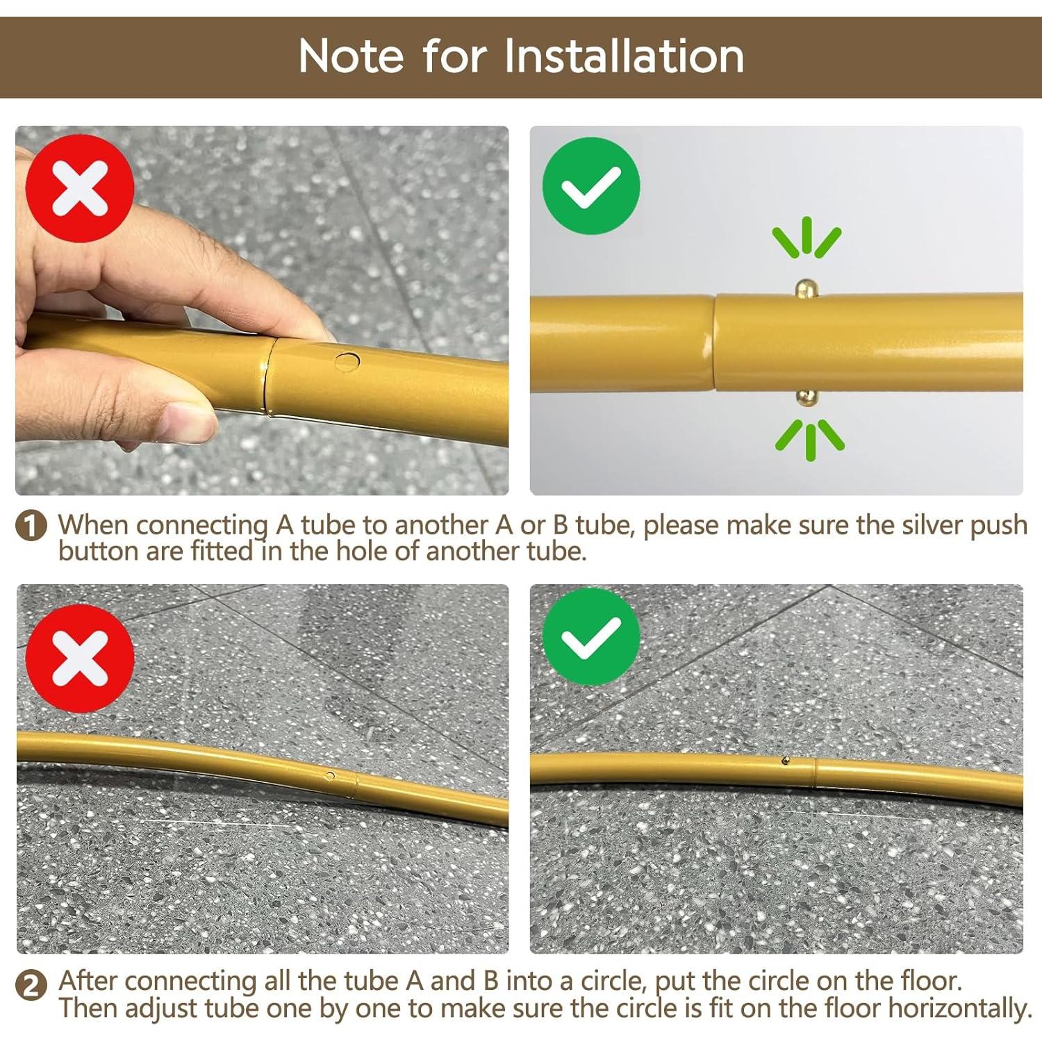 Arco de Globos Dorado 2.2m JEBUTU Soporte Metal para Eventos