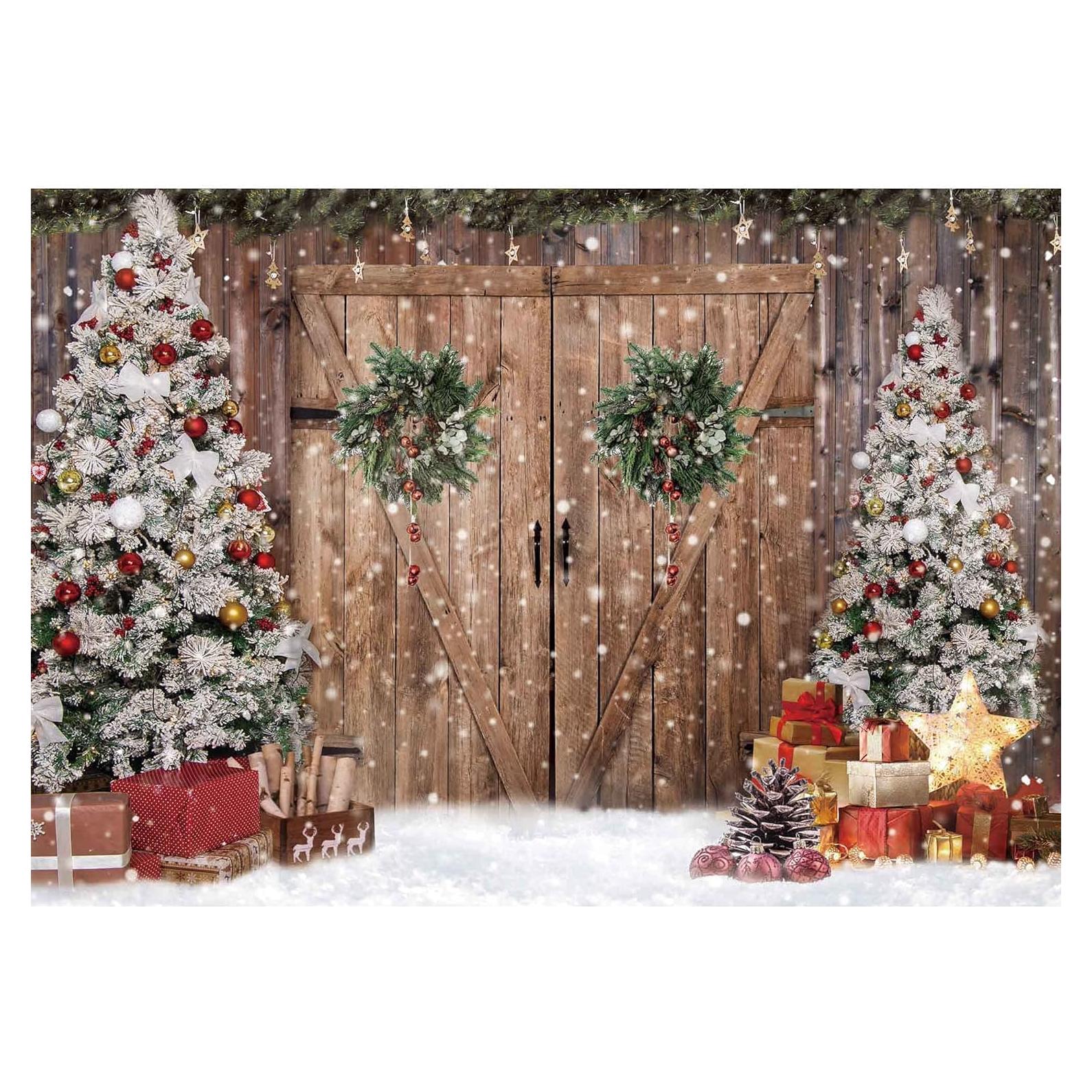 Fondo de Fotografía Navidad 8x6ft Poliester Felortte