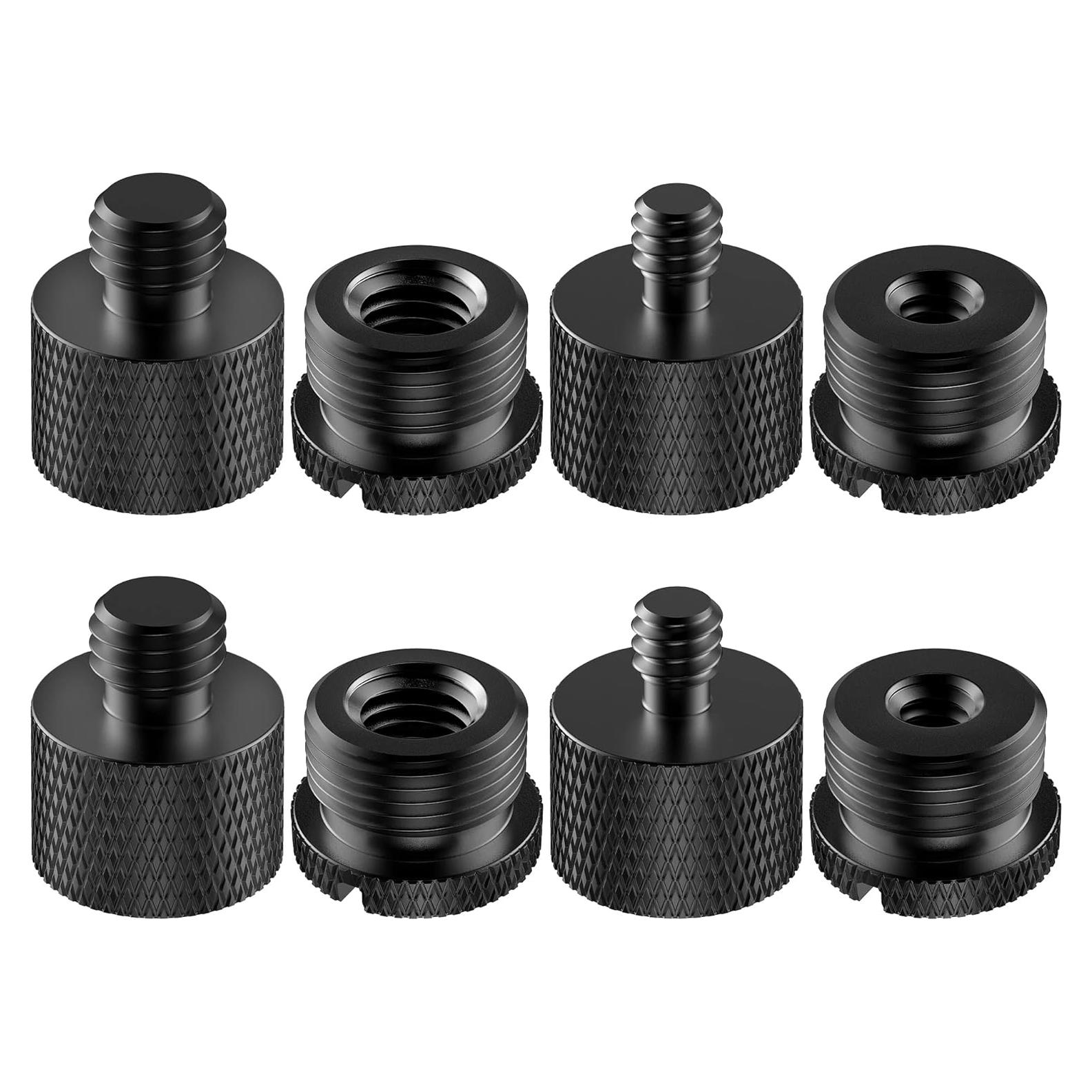 InnoGear Adaptadores de Micrófono 8 Piezas Aluminio 1/4" 3/8" 5/8"