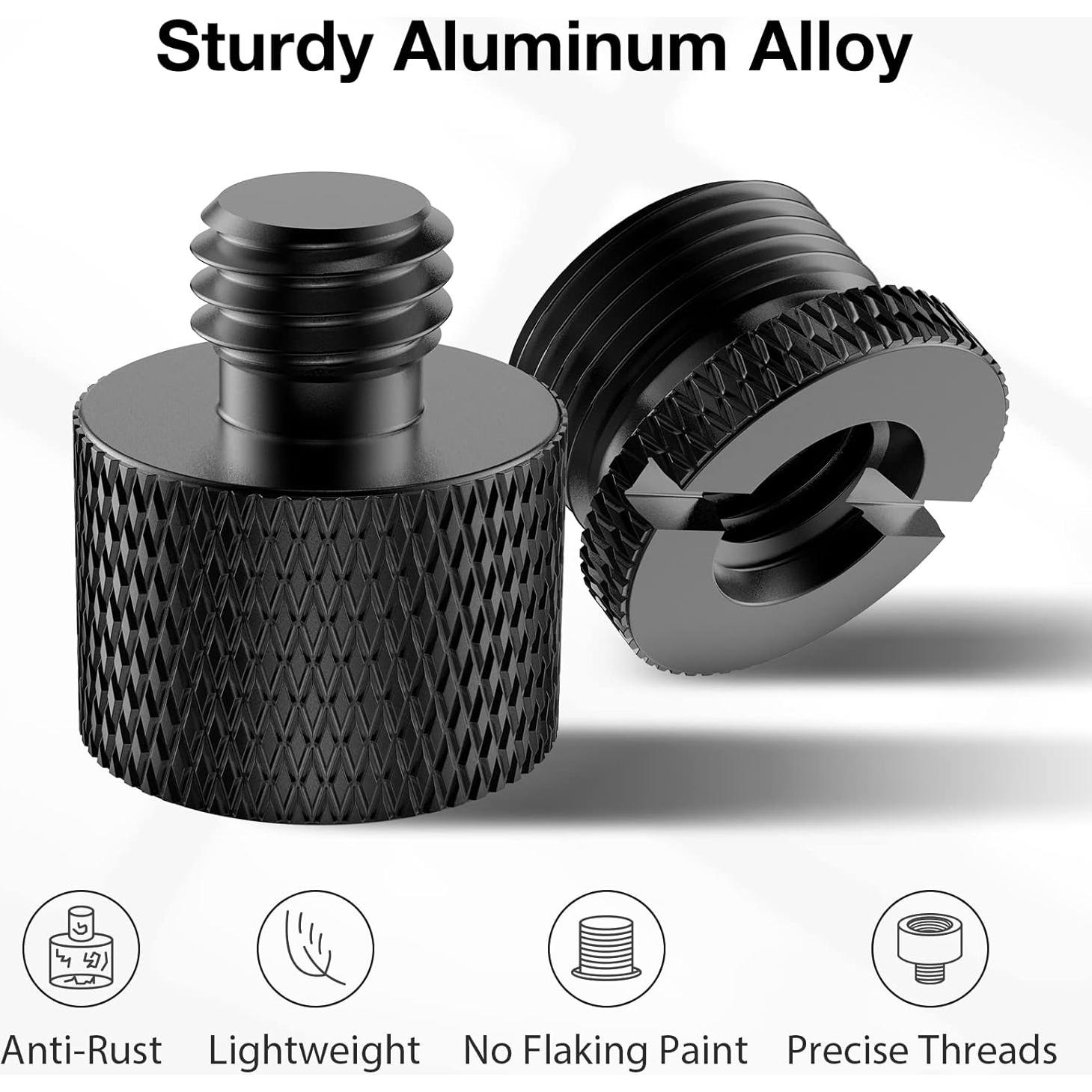 InnoGear Adaptadores de Micrófono 8 Piezas Aluminio 1/4" 3/8" 5/8"