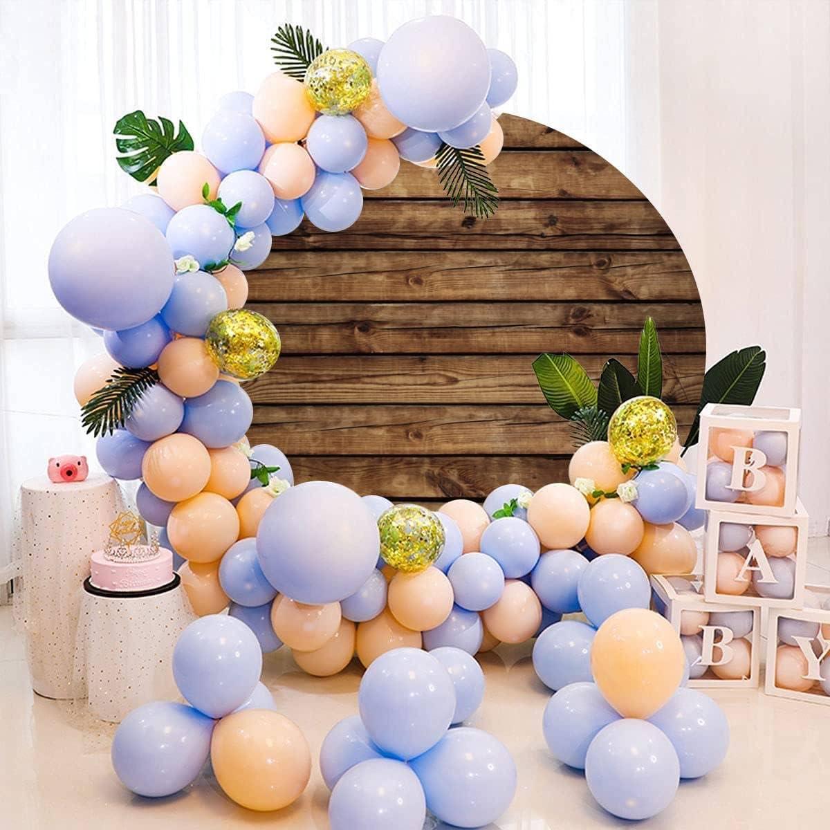 Cubierta de fondo redonda 2.3m madera marrón LFEEY