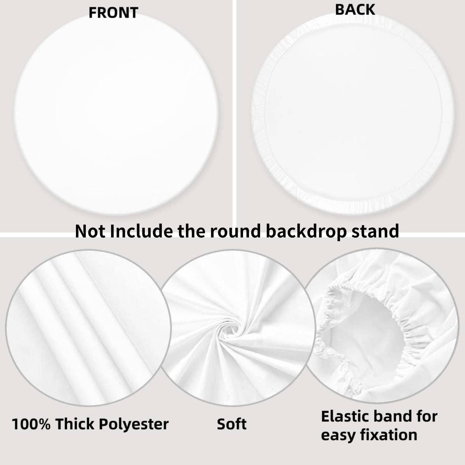 Cubierta de fondo redonda 2.3m madera marrón LFEEY