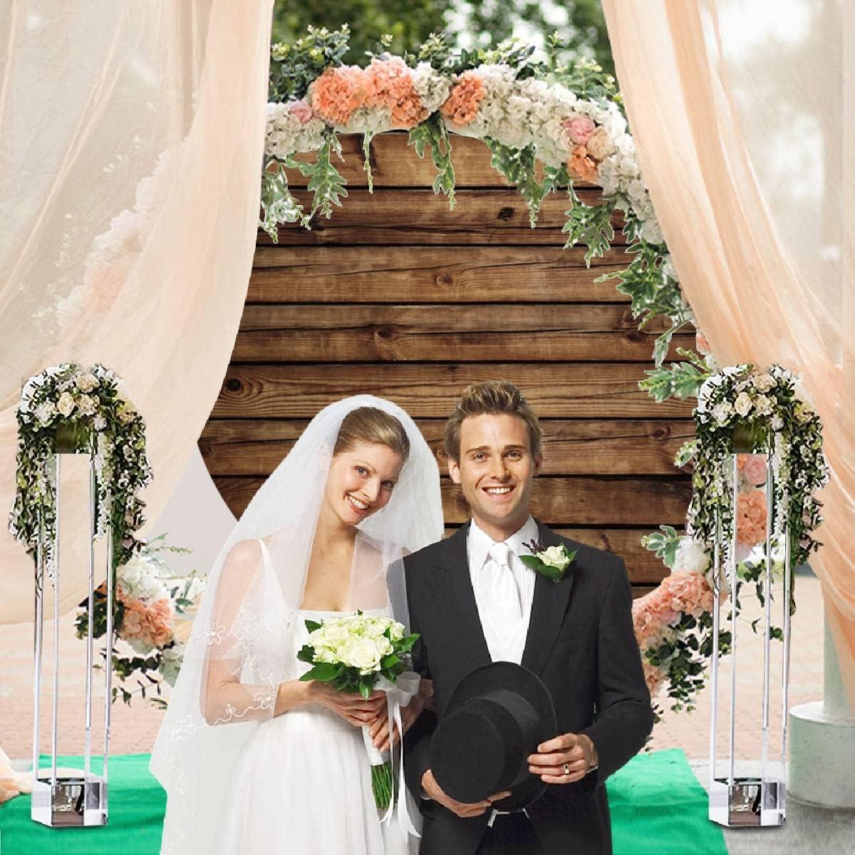 Cubierta de fondo redonda 2.3m madera marrón LFEEY