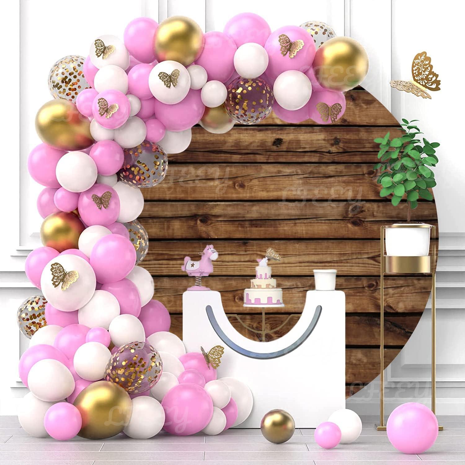 Cubierta de fondo redonda 2.3m madera marrón LFEEY