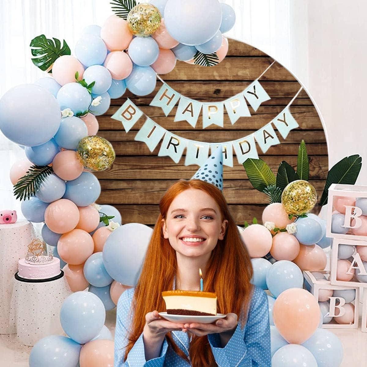 Cubierta de fondo redonda 2.3m madera marrón LFEEY