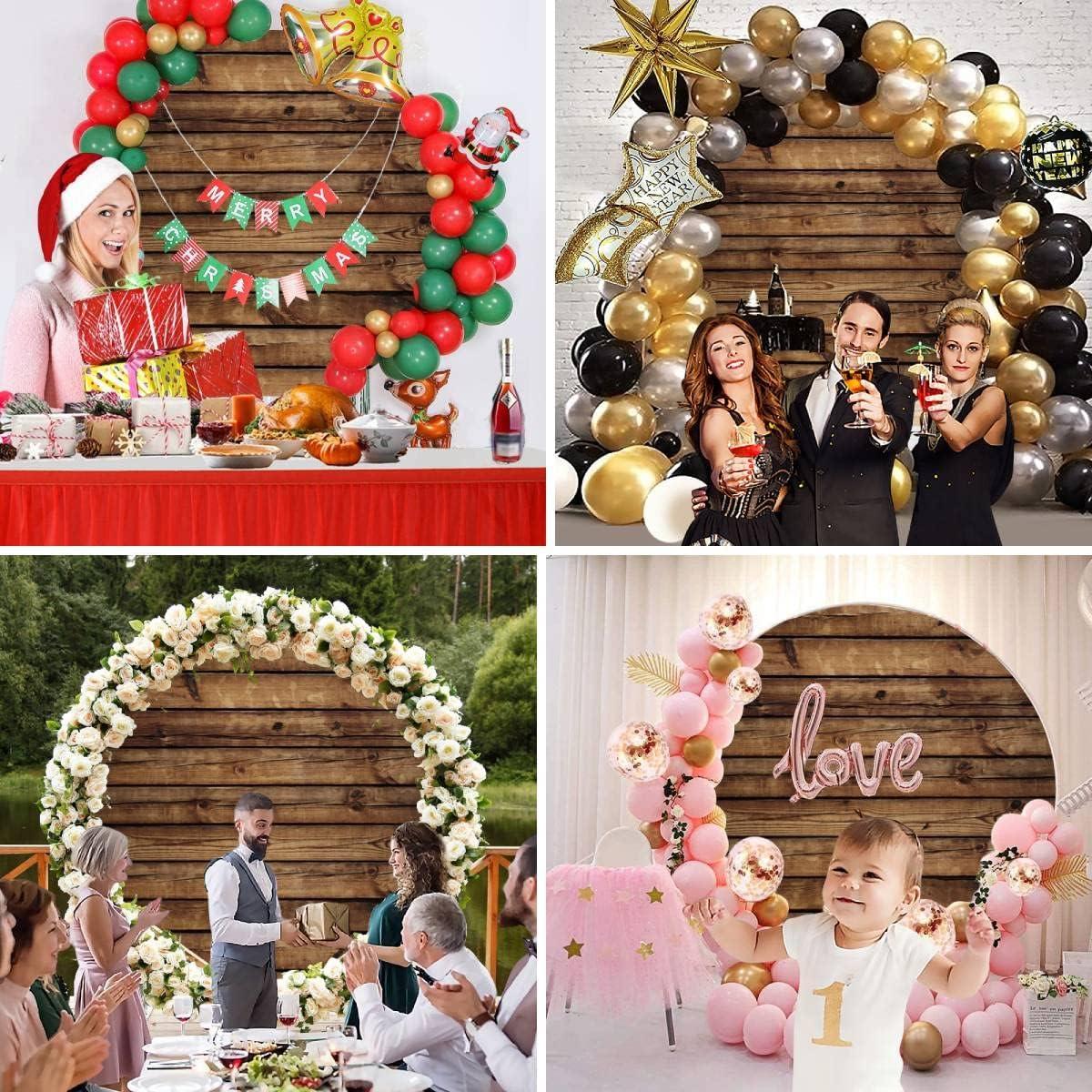 Cubierta de fondo redonda 2.3m madera marrón LFEEY