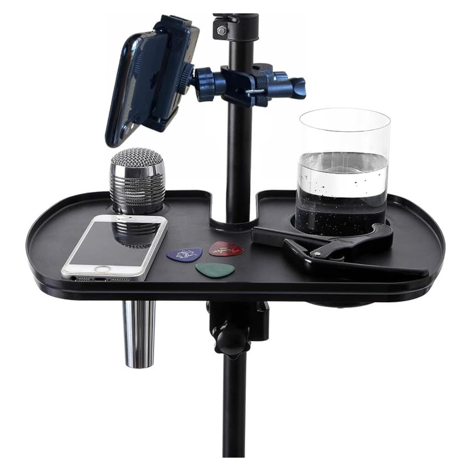 Bandeja Soporte Micrófono Multifuncional ABS 20x30 cm