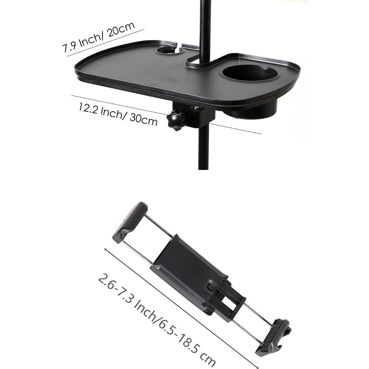 Bandeja Soporte Micrófono Multifuncional ABS 20x30 cm