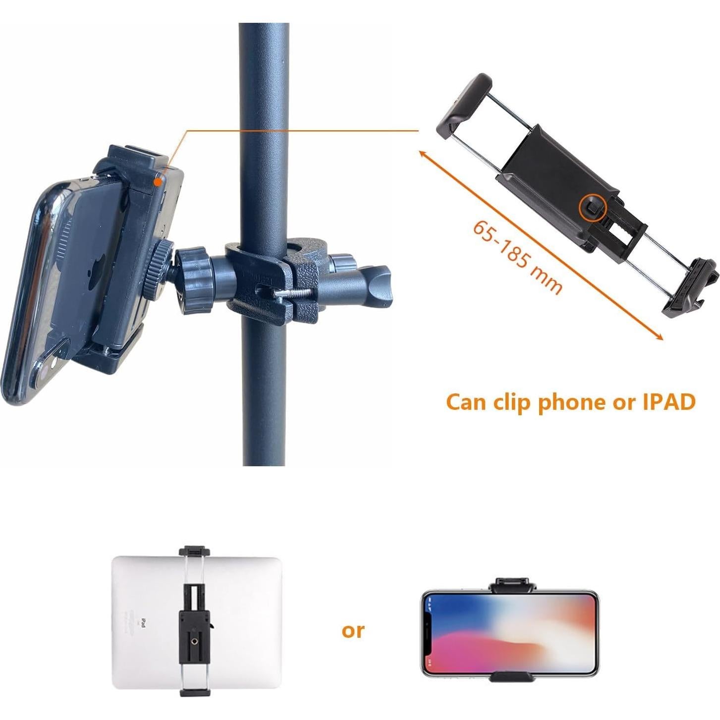 Bandeja Soporte Micrófono Multifuncional ABS 20x30 cm
