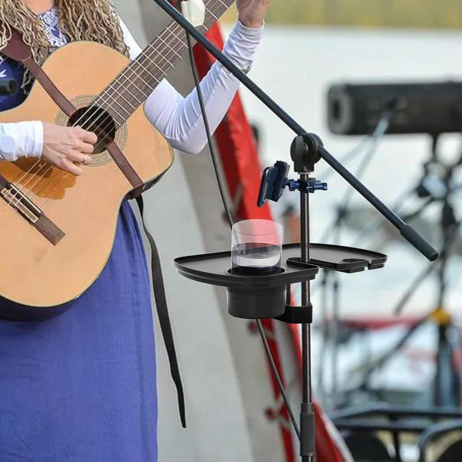 Bandeja Soporte Micrófono Multifuncional ABS 20x30 cm