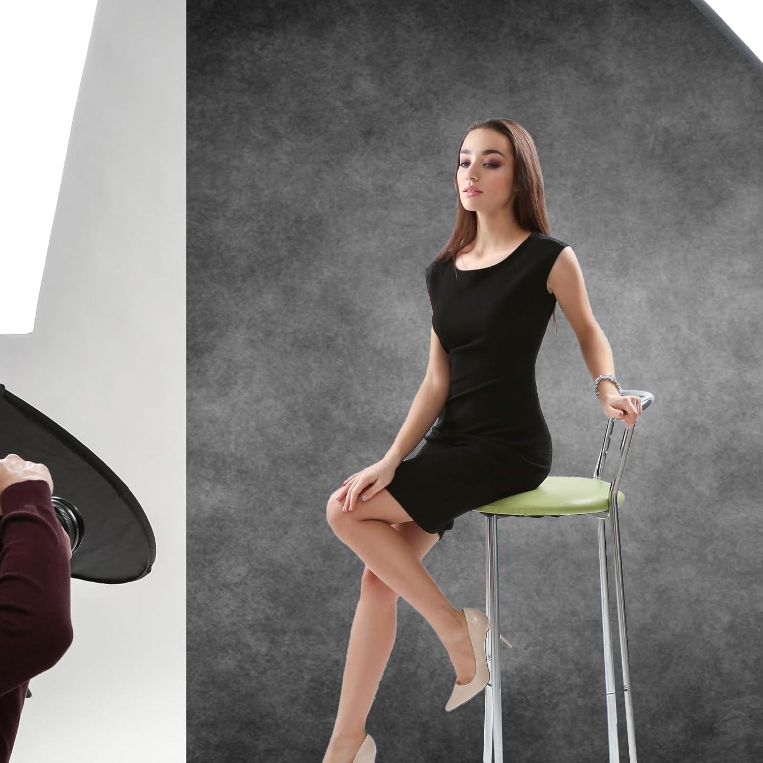 Fondo Fotográfico Gris Abstracto 3x2.5m Caaerttply