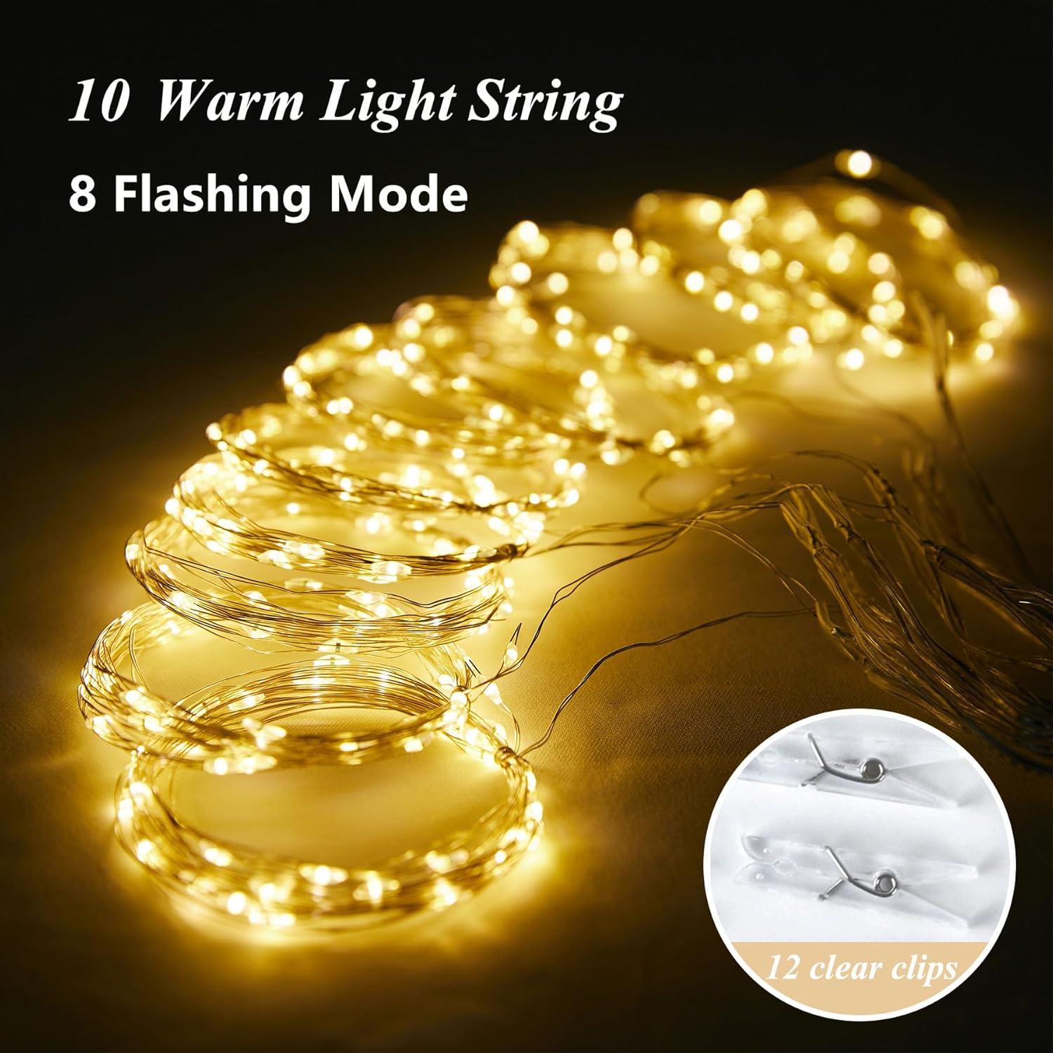 Cortinas de Fondo Blancas Party Talk 2 Paneles 3x2m con Luces