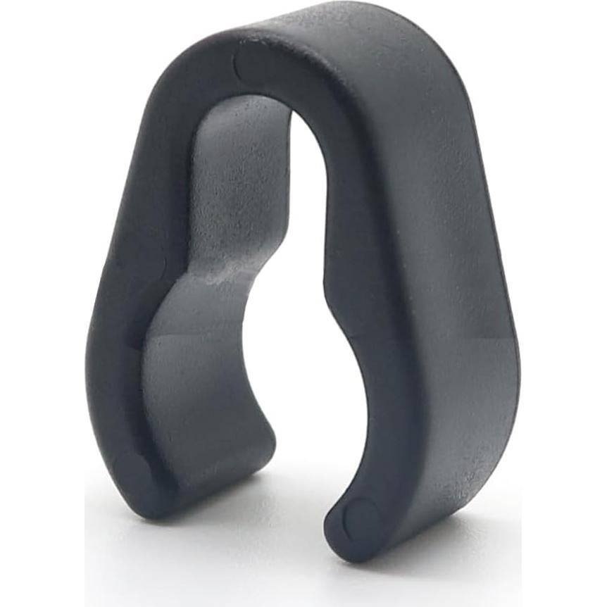 30 Clips de Cable para Micrófono Mollensiuer, 28mm, Negro