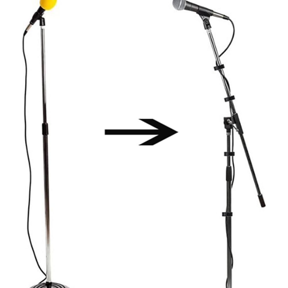 30 Clips de Cable para Micrófono Mollensiuer, 28mm, Negro