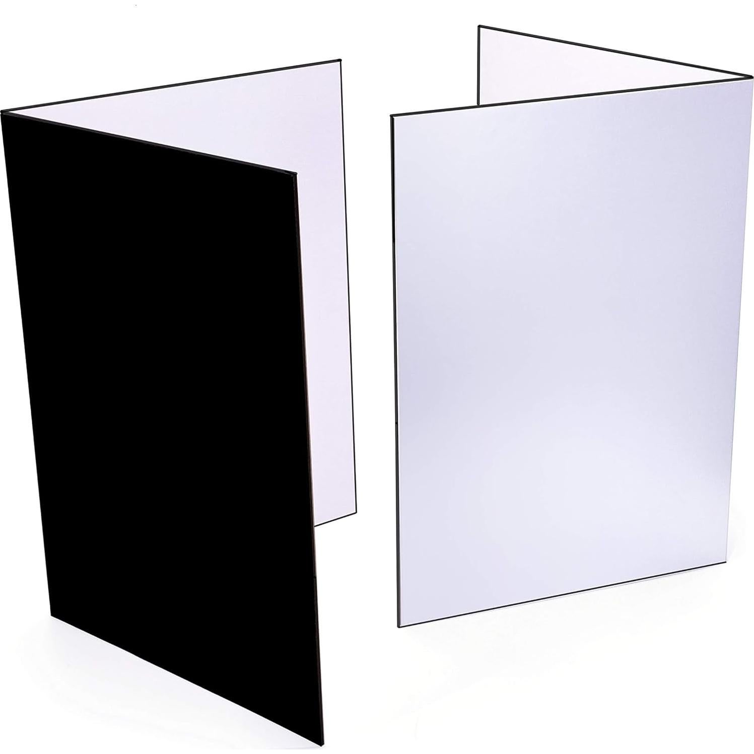 Reflector de Luz 3 en 1 YUOCU A4 Plegable - Negro, Plata, Blanco