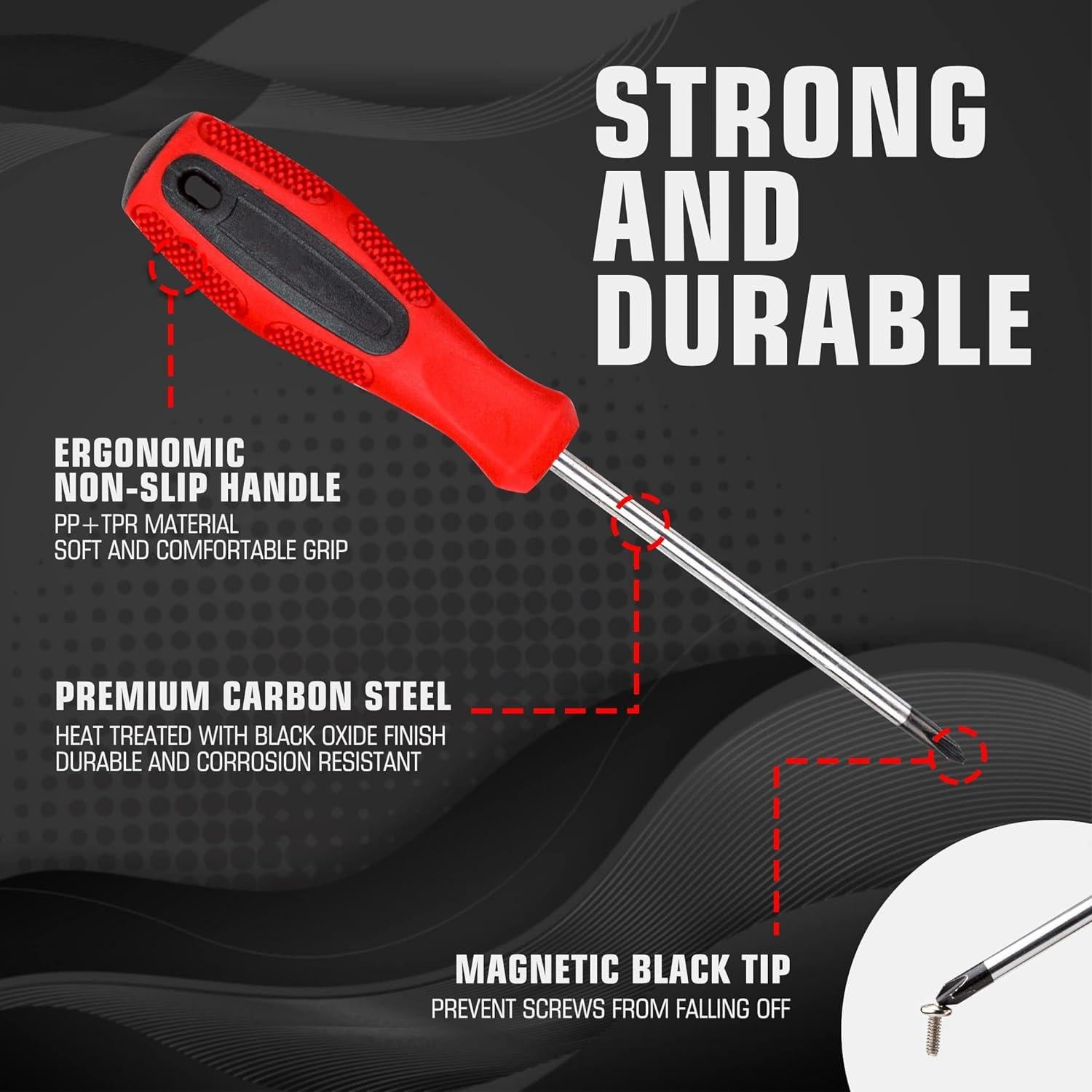 Juego de Destornilladores Magnéticos CARTMAN 102 Piezas