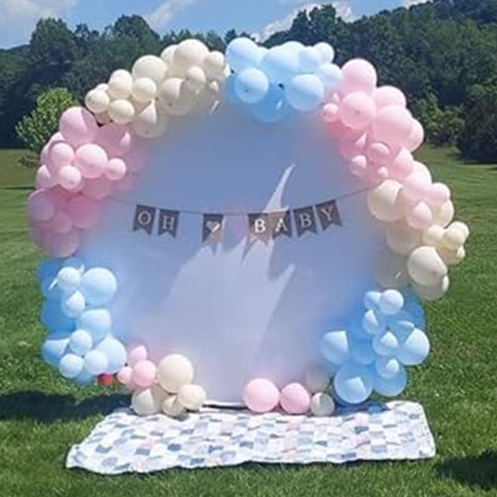 Cubierta de Fondo Redonda Blanca 2.29m MINEMYI para Bodas