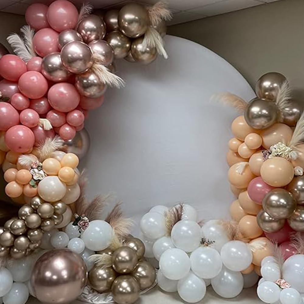 Cubierta de Fondo Redonda Blanca 2.29m MINEMYI para Bodas