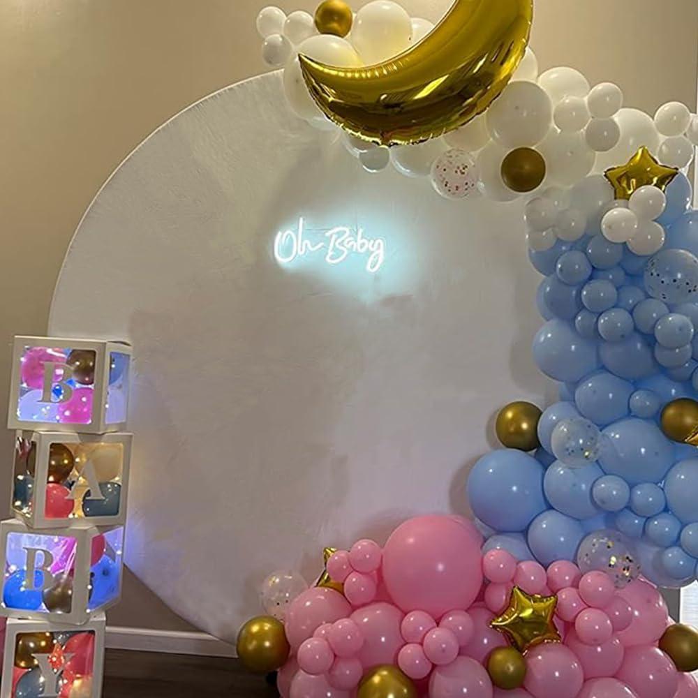 Cubierta de Fondo Redonda Blanca 2.29m MINEMYI para Bodas