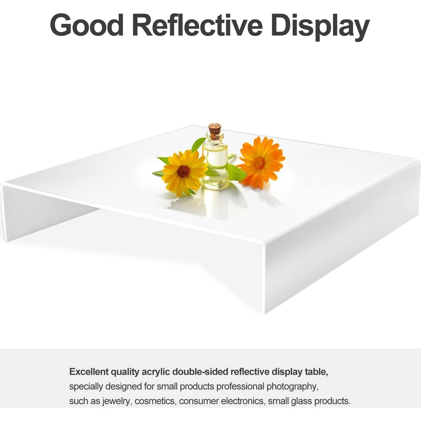 Mesa Reflectante Acrílica LimoStudio 24.1x24.1cm para Fotografía