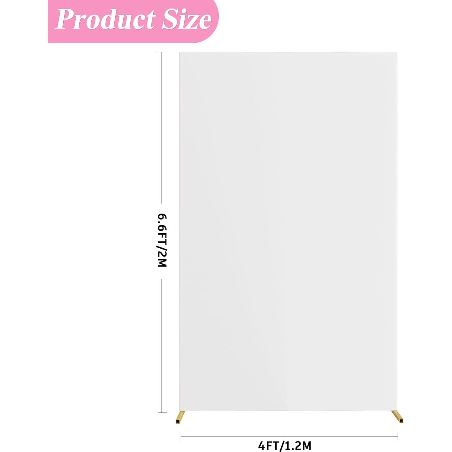 Cubierta de Arco de Boda Fomcet Spandex 2.01m x 1.22m Blanca