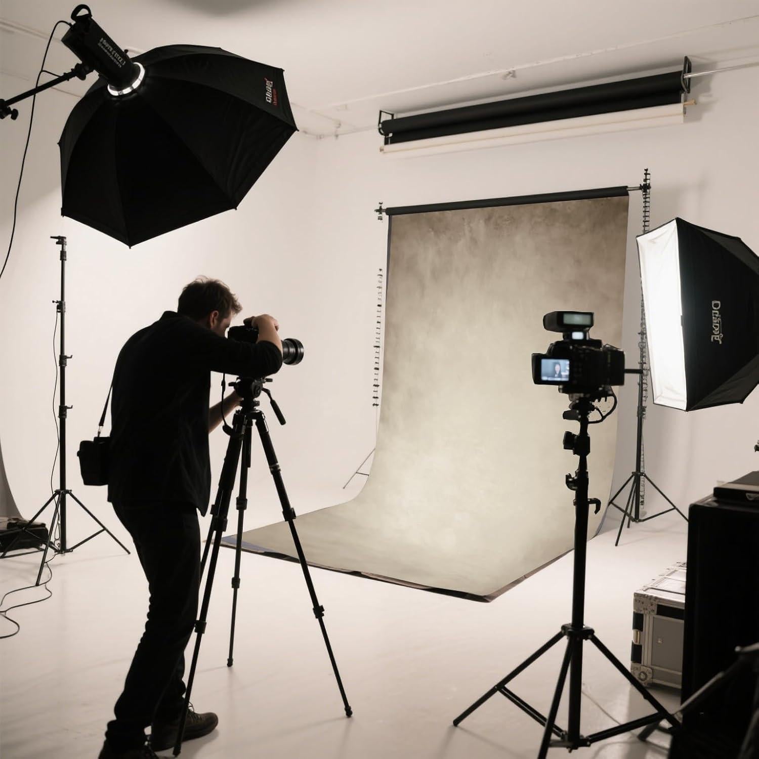 Fondo de Fotografía Abstracto HMTFOTO 2.44x3.05m Marrón Claro