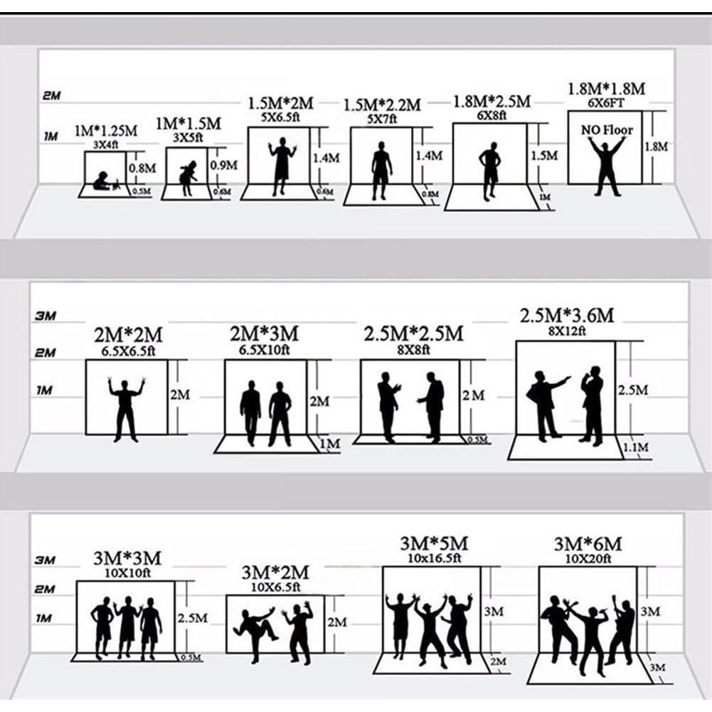 Telón de Fondo de Fotografía Haoyiyi 180x120cm Poliester