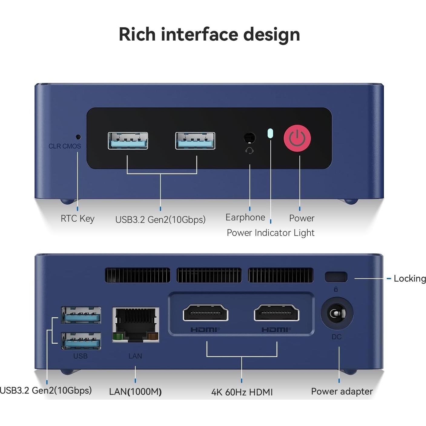 Mini PC Beelink S12 Pro Intel N100 16GB 500GB 4K HDMI