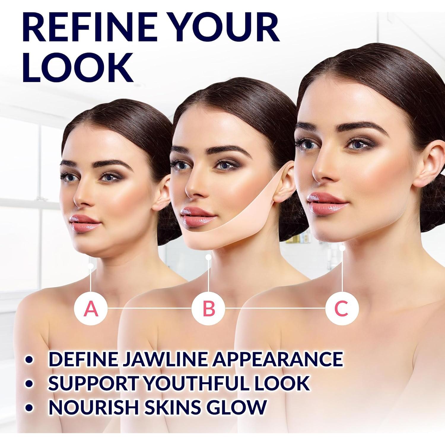 Máscara Facial Colágeno Stylia VL5 - Levanta Mandíbula 5PC