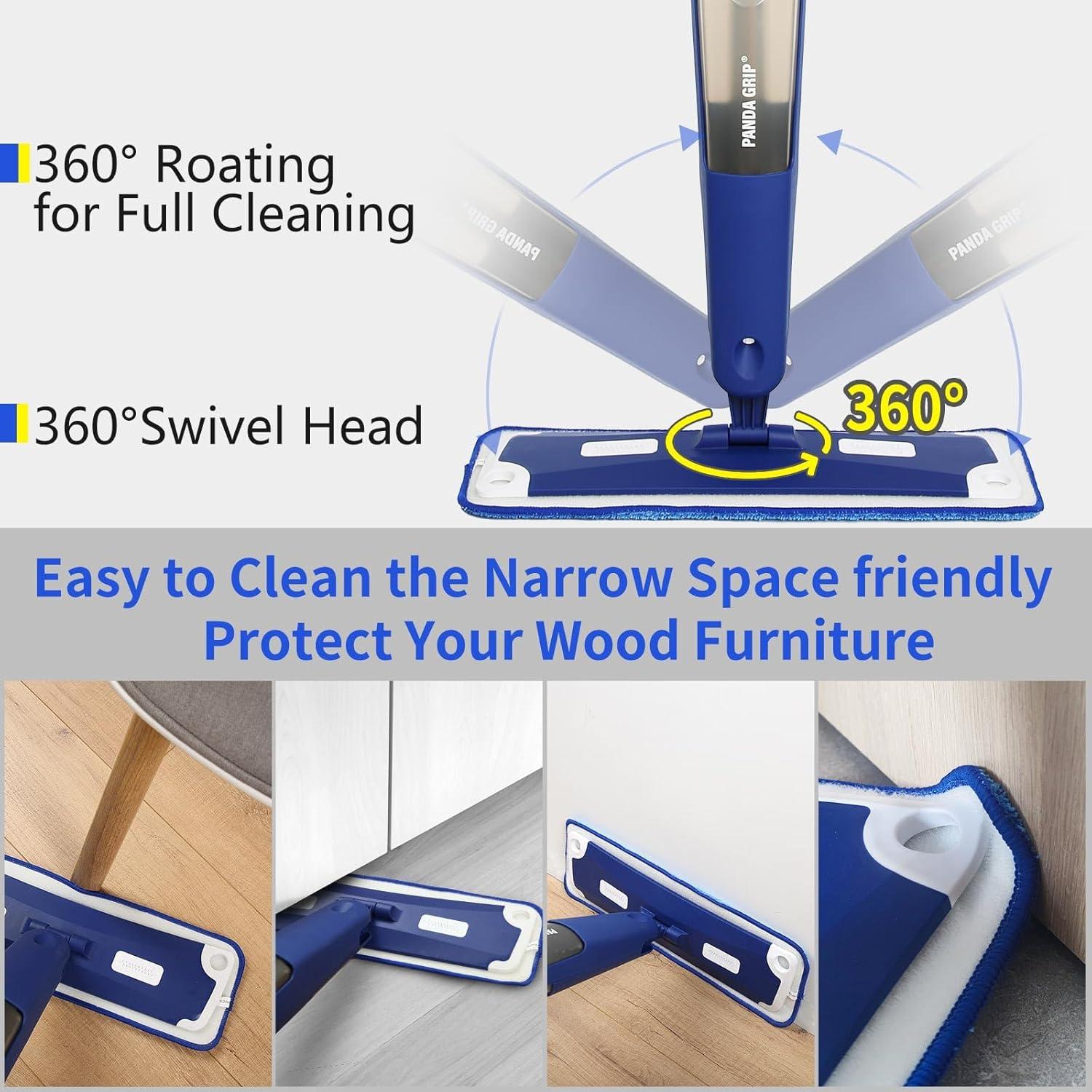 Mopa Profesional Zoonlion con Spray y 3 Paños Reutilizables