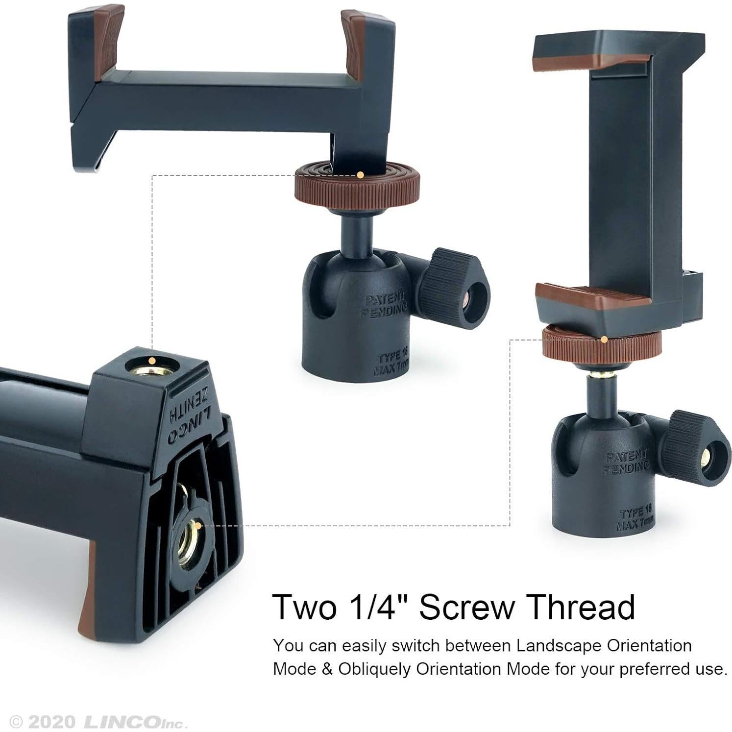 Trípodes de Luz LINCO Zenith 288 cm con Soporte para Teléfono