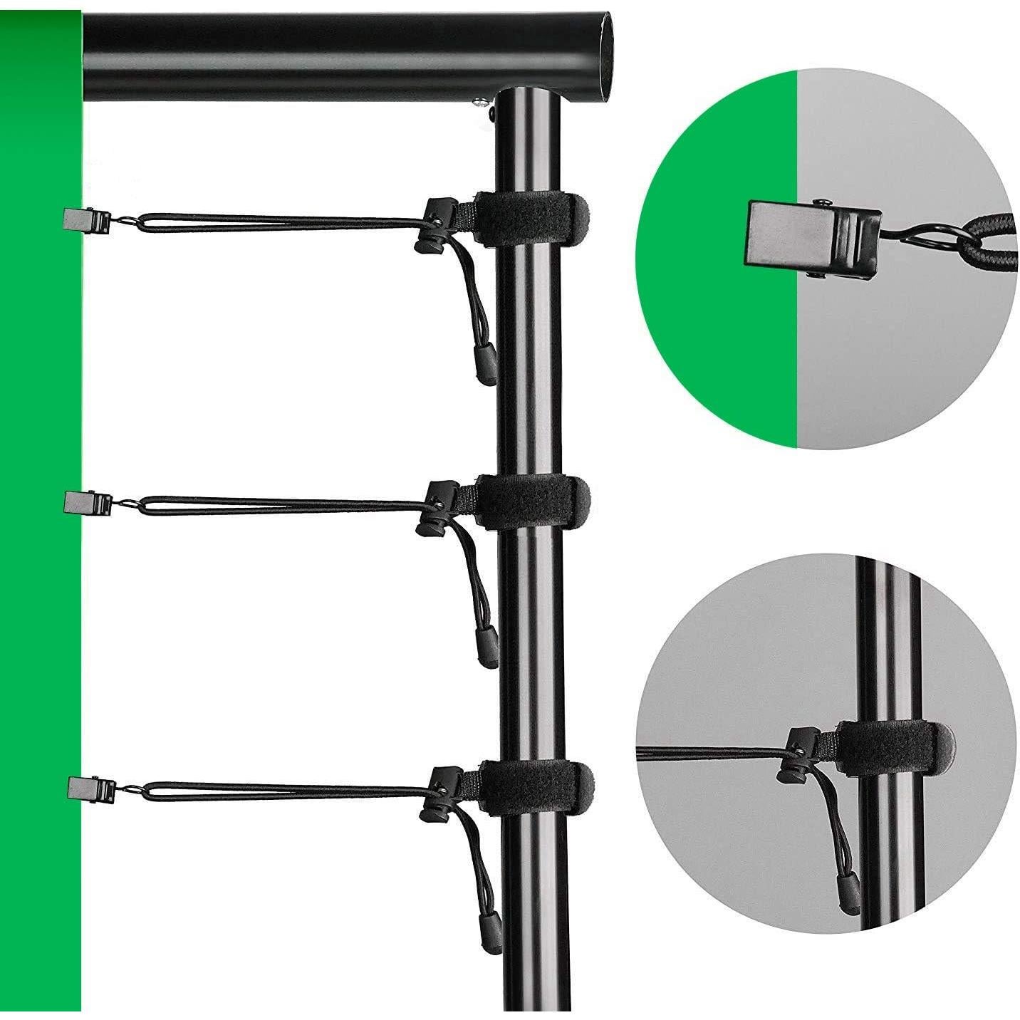 Kit de Soporte de Fondo SLOW DOLPHIN 10x10 pies + Pantalla Verde 3.66x3.05m