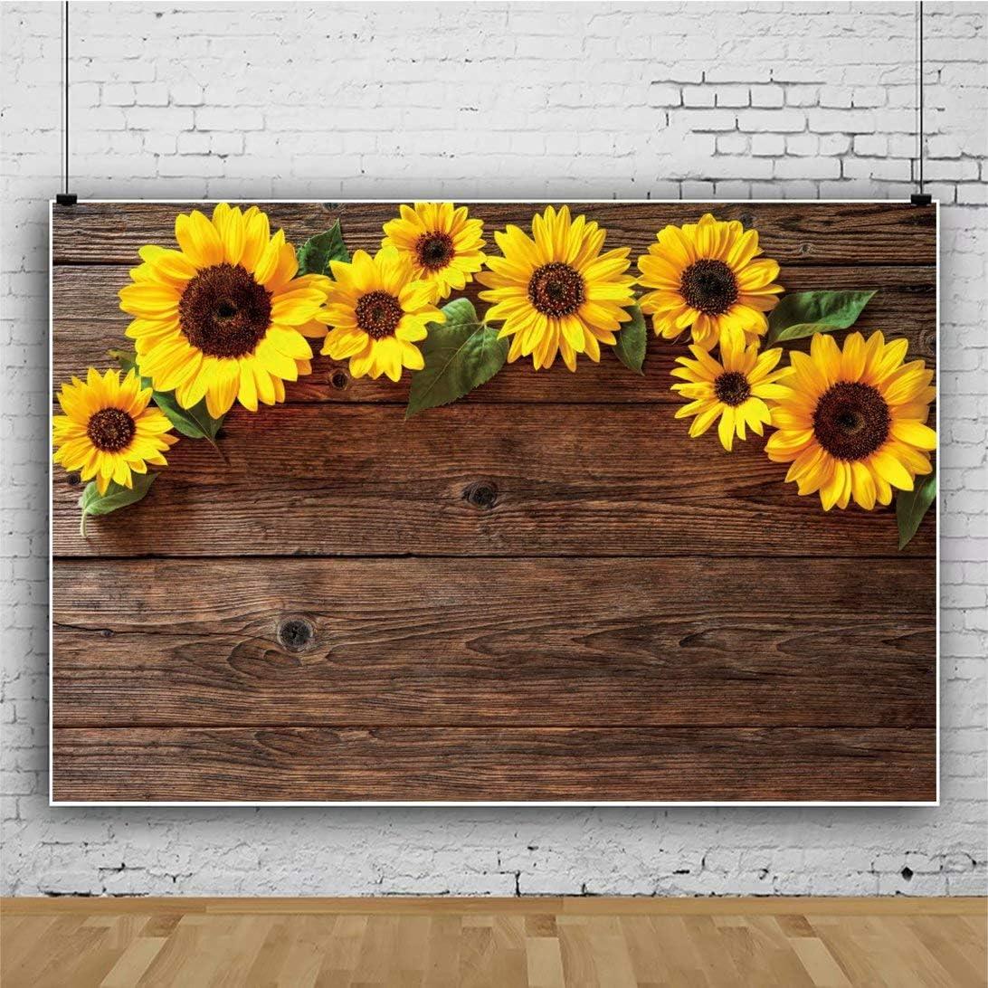 Fondo fotográfico de girasoles 3x2.2m Vinilo Laeacco